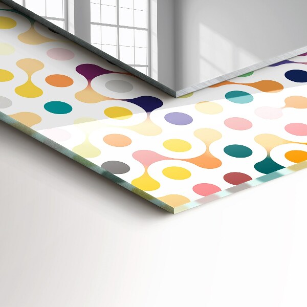 Specchio decoro Motivo geometrico colorato