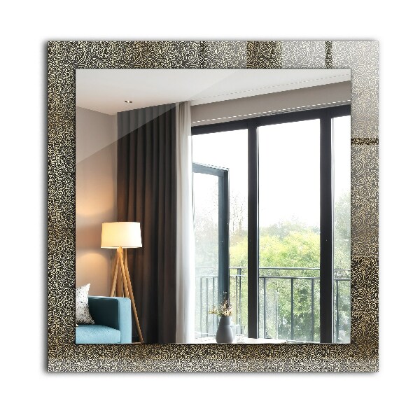 Specchio decoro Motivo ornamentale dorato