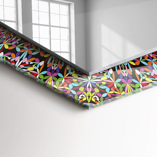 Specchio stampato Motivo mandala colorato