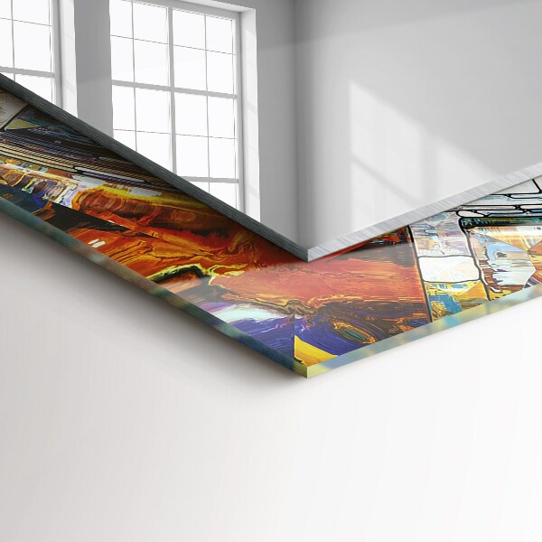 Specchio stampato Mosaico astratto di cerchi