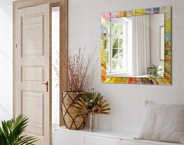 Specchio stampato Mosaico astratto colorato