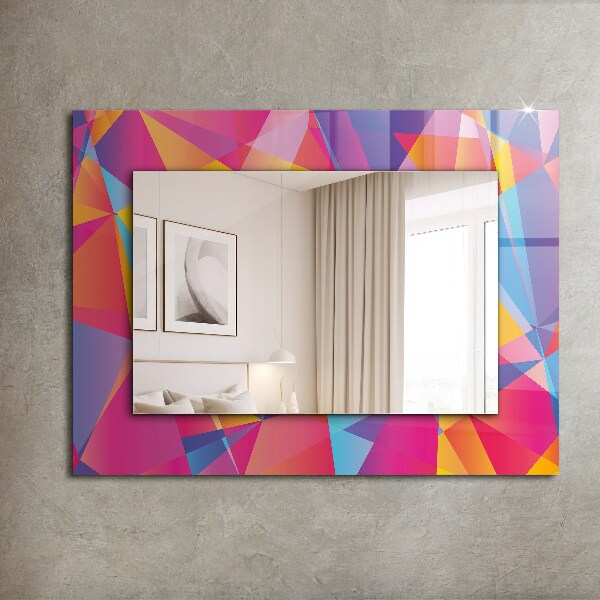 Specchio decoro Motivi geometrici colorati
