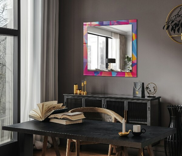 Specchio decoro Motivi geometrici colorati