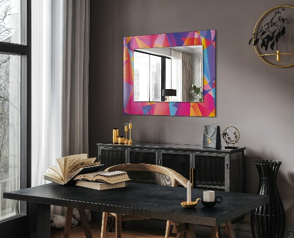Specchio decoro Motivi geometrici colorati