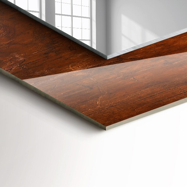 Specchio decoro Vecchio tavolo di legno