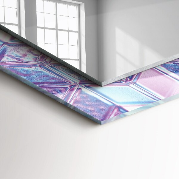 Specchio stampato Cubi colorati trasparenti