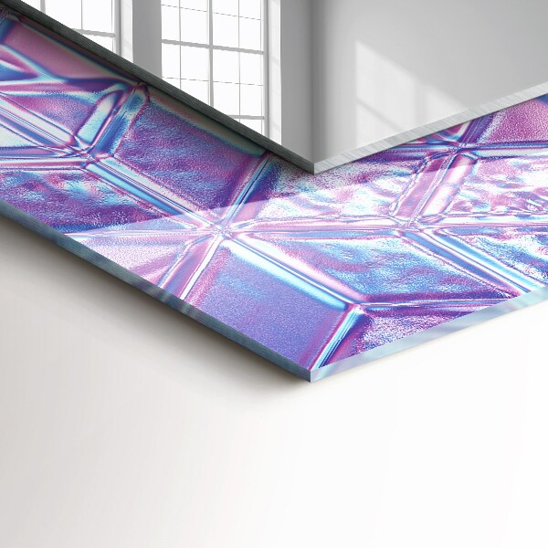 Specchio stampato Cubi colorati trasparenti