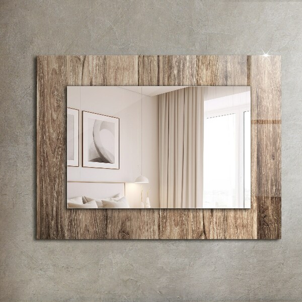 Specchio decoro Pavimento a listoni di legno