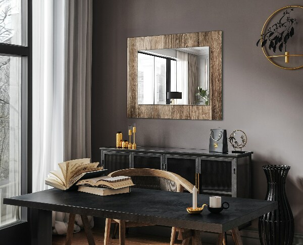 Specchio decoro Pavimento a listoni di legno