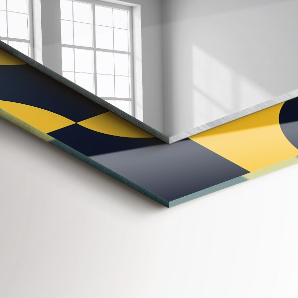 Specchio stampato Motivo geometrico astratto