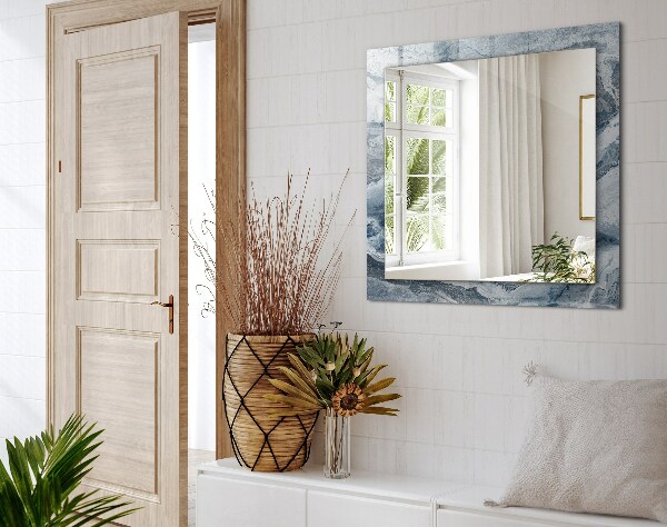 Specchio con cornice stampata Marmo in sfumature