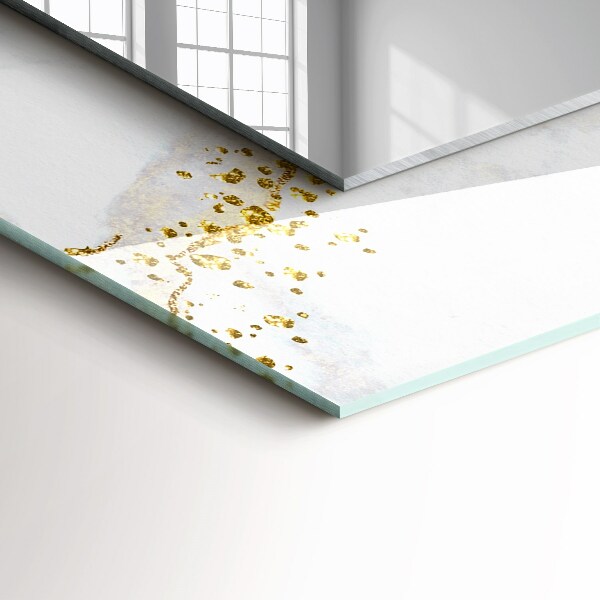 Specchio stampato Arte astratta in oro