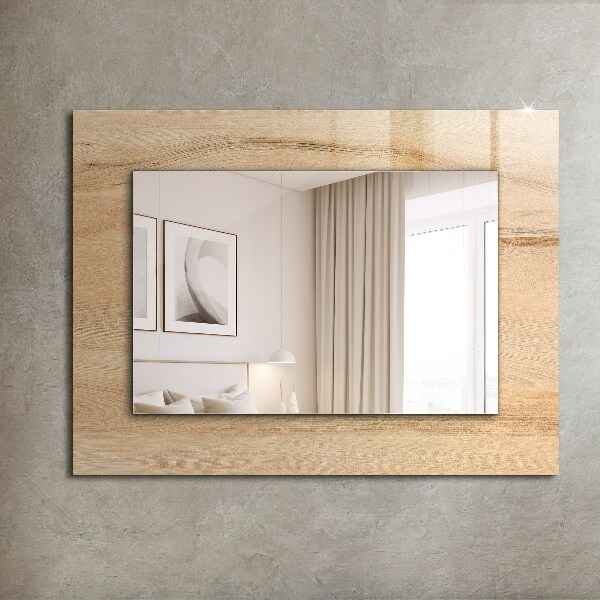 Specchio stampato Tavola di legno