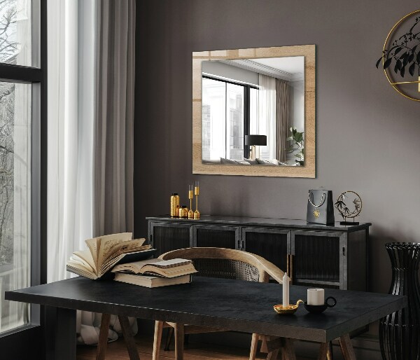 Specchio stampato Tavola di legno