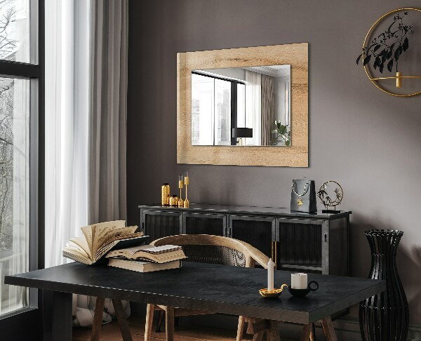 Specchio stampato Tavola di legno