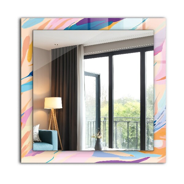 Specchio stampato Tratti astratti colorati