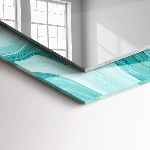 Specchio stampato Motivo astratto in marmo