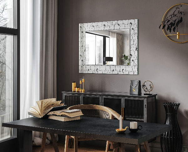 Specchio con cornice stampata gatti allegri