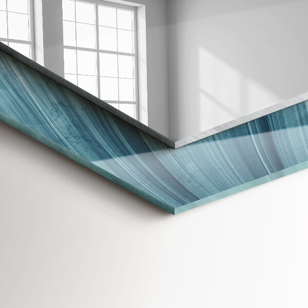 Specchio stampato Linee astratte blu