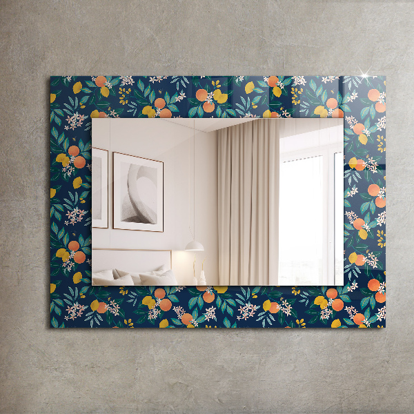 Specchio stampato Fiori e frutta