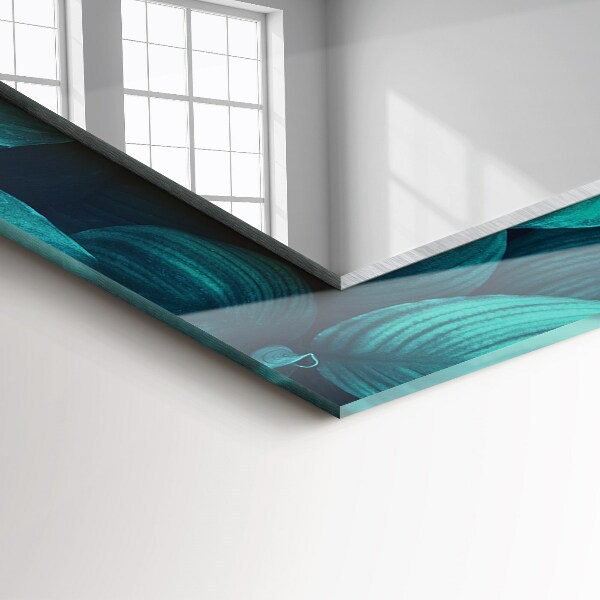 Specchio stampato Foglie verdi