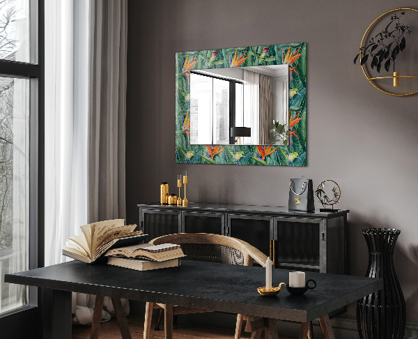 Specchio decoro Colibrì e fiori