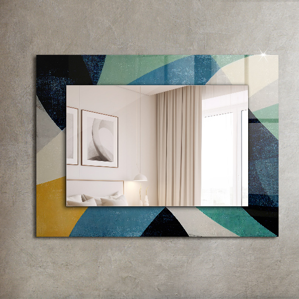 Specchio con cornice stampata Motivi astratti colorati