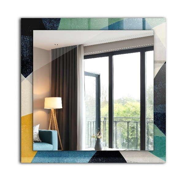Specchio con cornice stampata Motivi astratti colorati