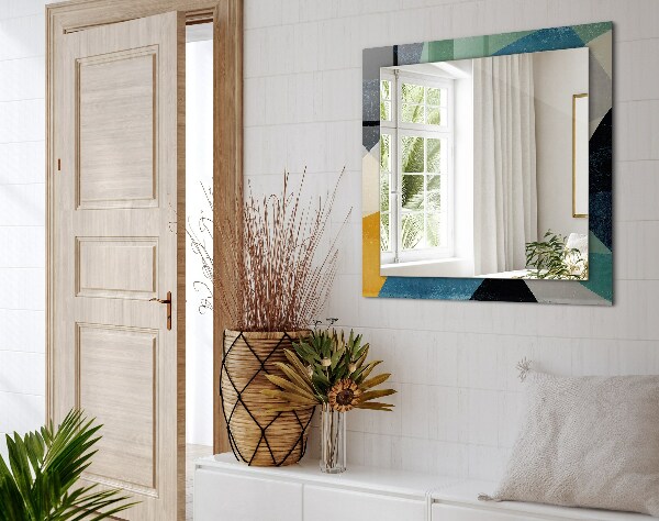 Specchio con cornice stampata Motivi astratti colorati