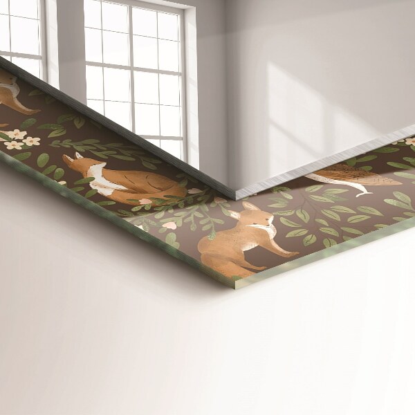 Specchio decoro Volpe e gufo