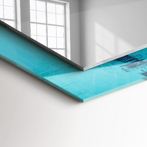 Specchio stampato Arte astratta blu