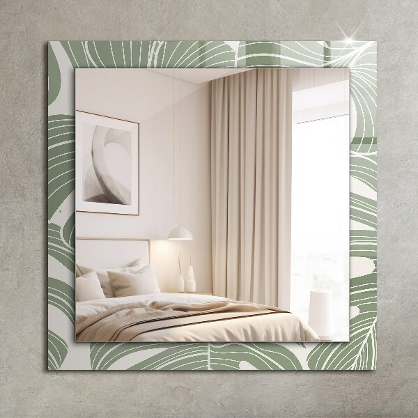 Specchio decoro Foglie di monstera
