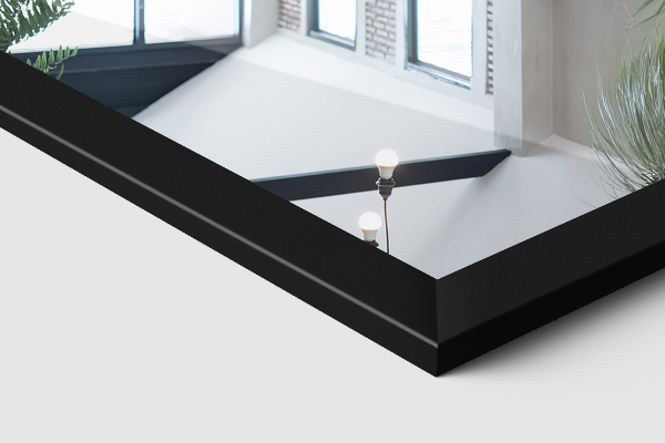 Specchio da terra nero 36x156 cm