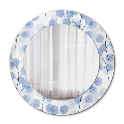 Specchio tondo con cornice stampata Carica i rami