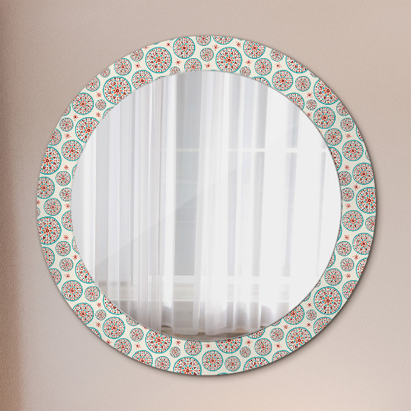 Specchio tondo decoro Modello Boho