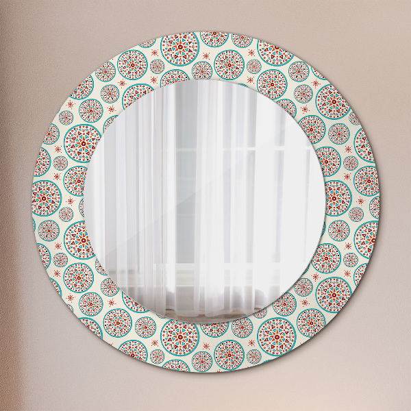Specchio tondo decoro Modello Boho