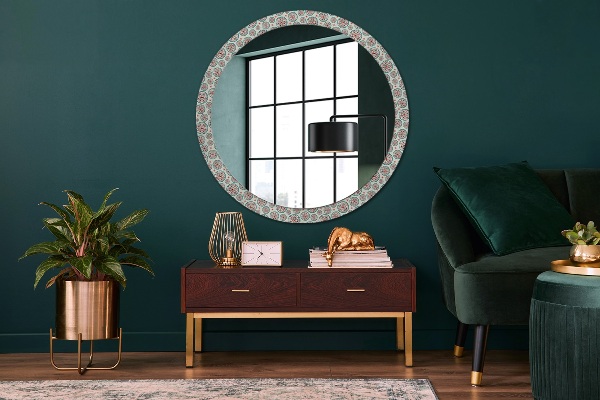 Specchio tondo decoro Modello Boho