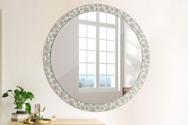 Specchio tondo decoro Modello Boho