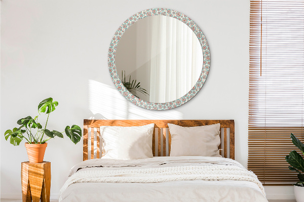 Specchio tondo decoro Modello Boho
