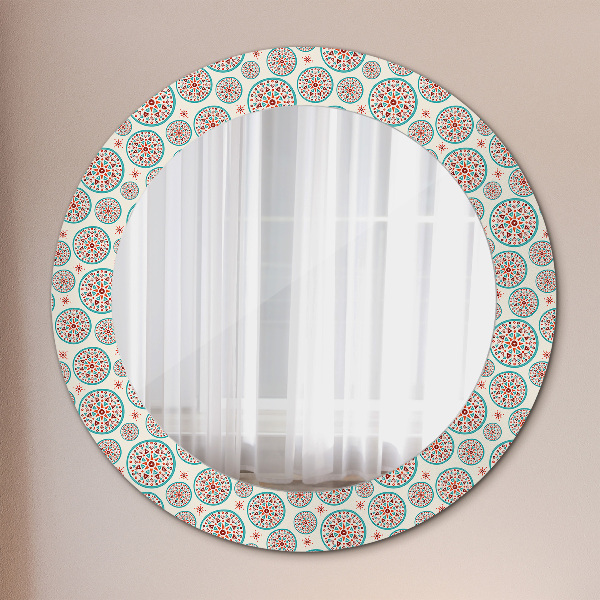 Specchio tondo decoro Modello Boho