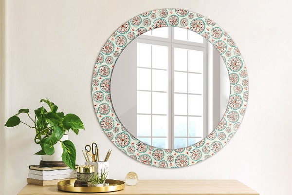 Specchio tondo decoro Modello Boho