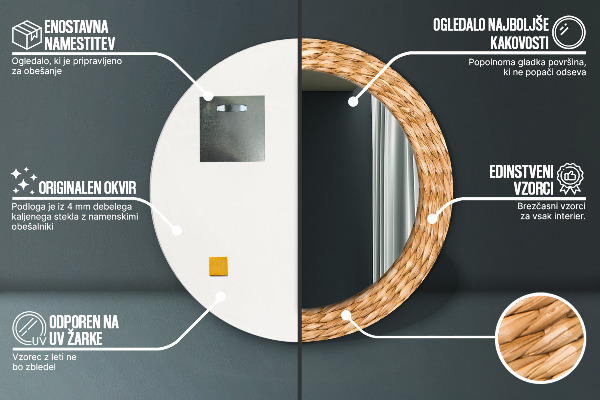 Specchio tondo stampato Struttura dell'ancia
