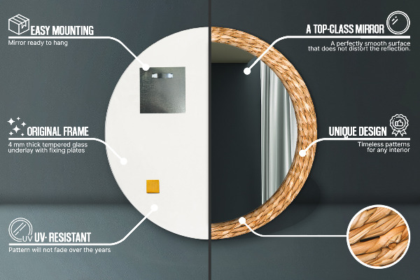 Specchio tondo stampato Struttura dell'ancia
