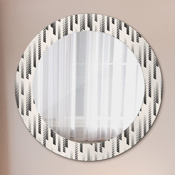 Specchio tondo stampato Pattern a strisce