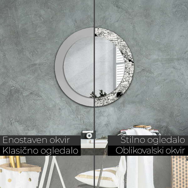 Specchio tondo stampato Modello