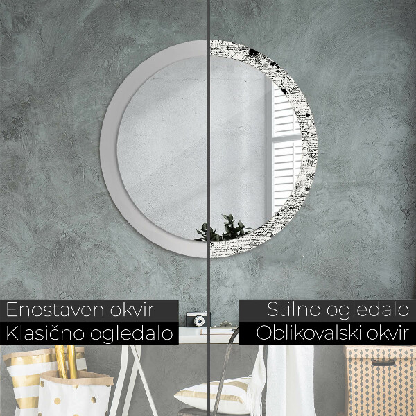 Specchio tondo stampato Modello
