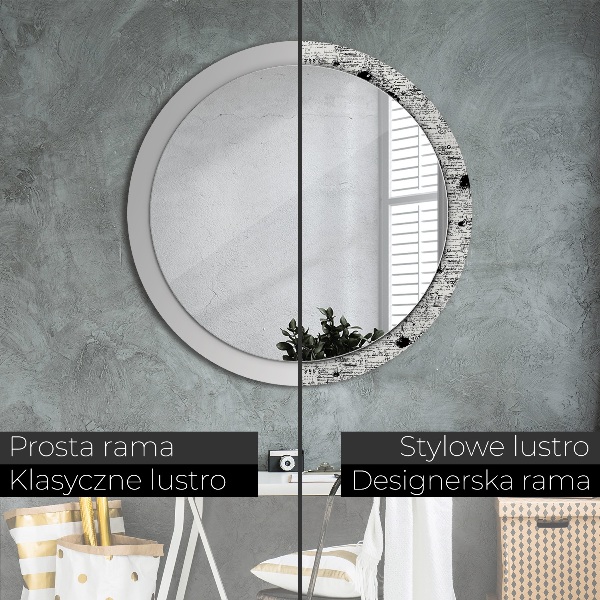 Specchio tondo stampato Modello
