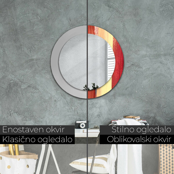 Specchio tondo stampato Immagine astratta