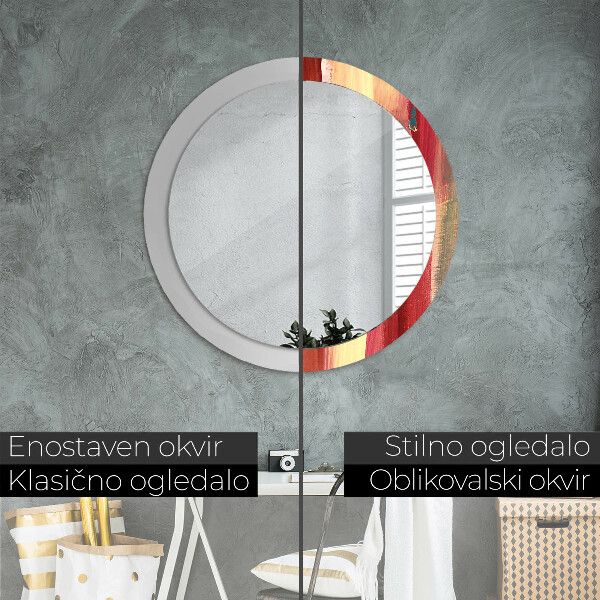 Specchio tondo stampato Immagine astratta