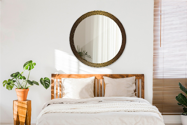 Specchio tondo decoro Ornamento greco